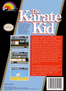 Karate Kid, The (USA) box cover back